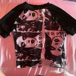 SHEIN xxs cropped tee